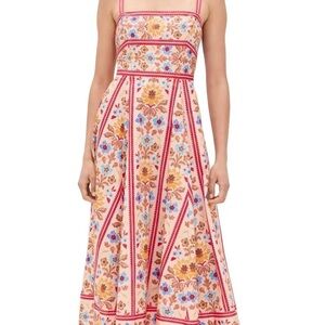 Hill House Margot Floral Block Stripe dress